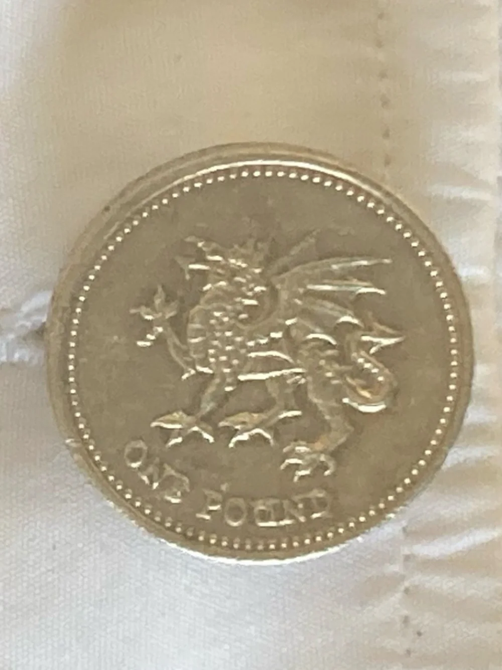 🇬🇧 British £1 Coin Cufflinks – Welsh Dragon | Vintage Sterling Look